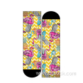 sweat-absorbent flamingo printed female tube socks